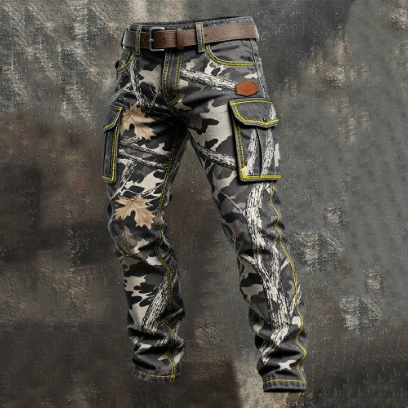 Punk Utility Camo Work Pants - Image 2