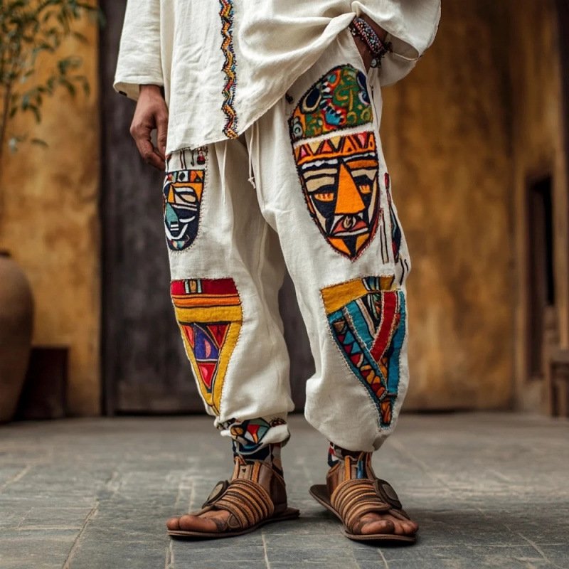 Loose-fitting Linen Wide-leg Pants - Image 3