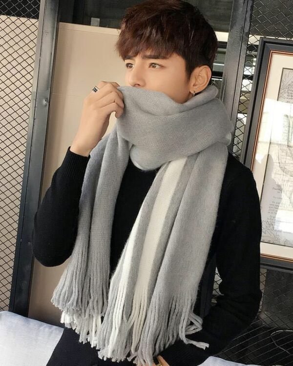 Knitted Wool Scarf - Winter Essential