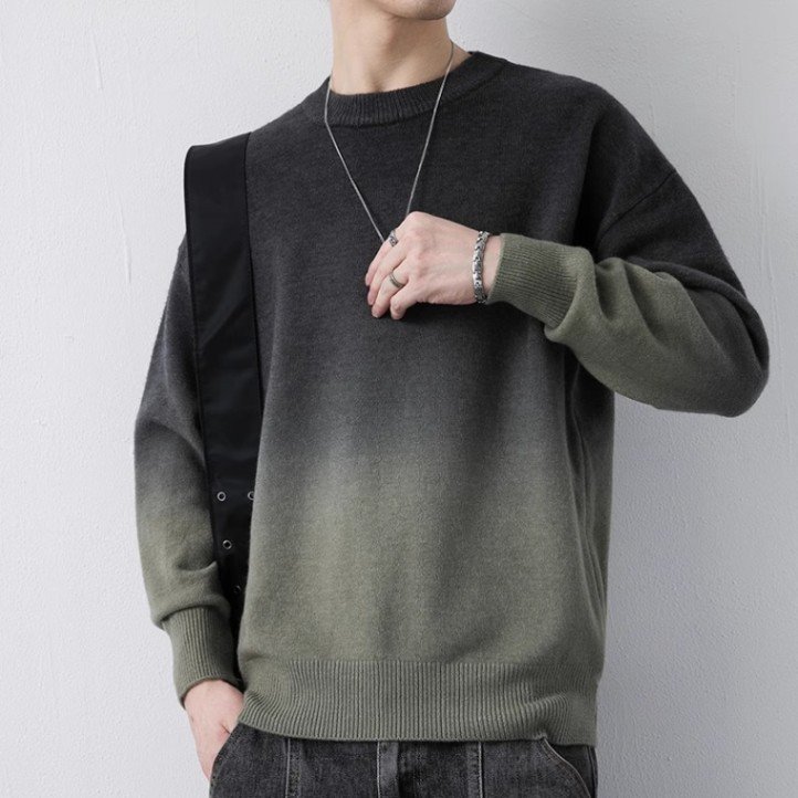 Crew-neck Gradient Sweater - Image 3
