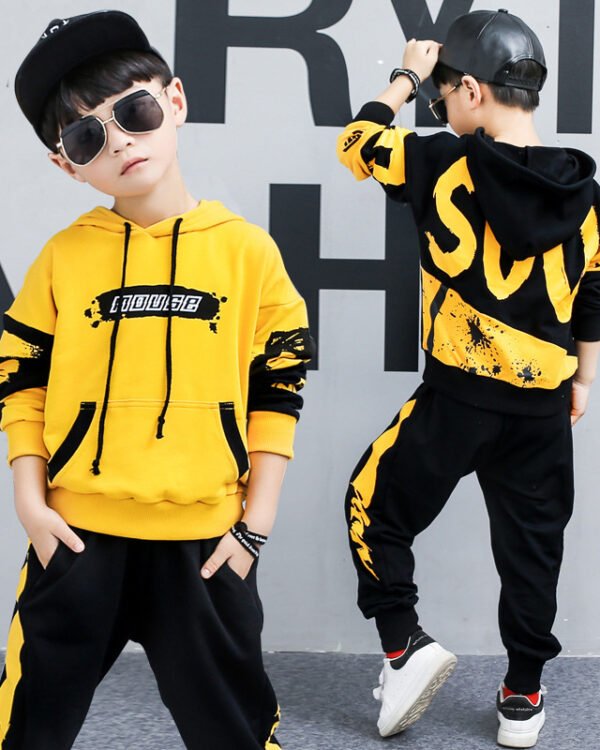 Boy's hooded sports suit