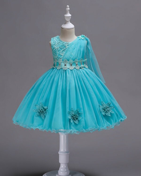 Alternative view of Baby Girl Floral Tulle Birthday Dress
