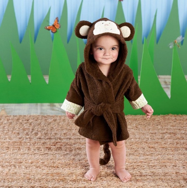 Baby Hooded Bathrobe - Winter Plush - Image 7