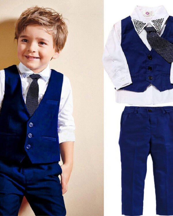 Boys Formal Waistcoat Suit Set