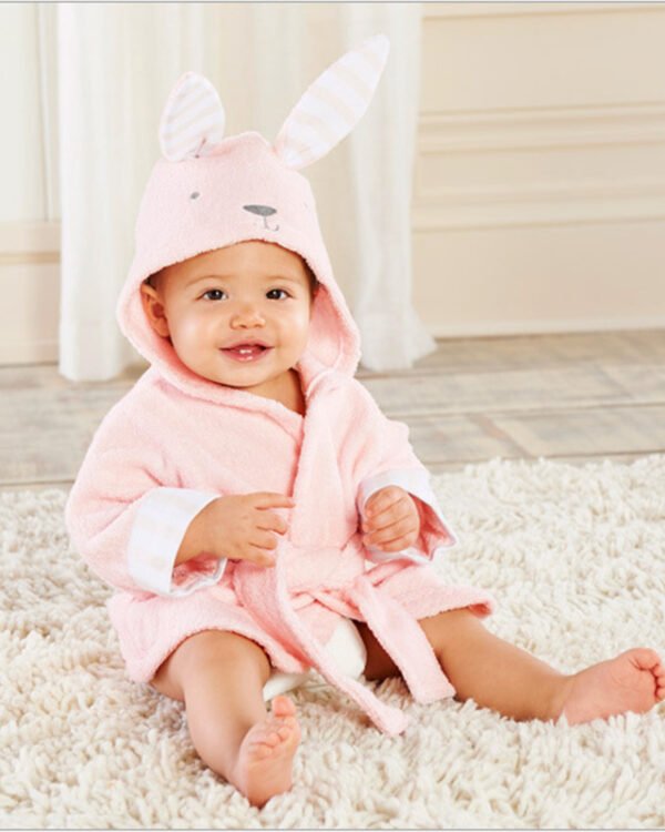 Alternative view of Baby Hooded Bathrobe - Winter Plush