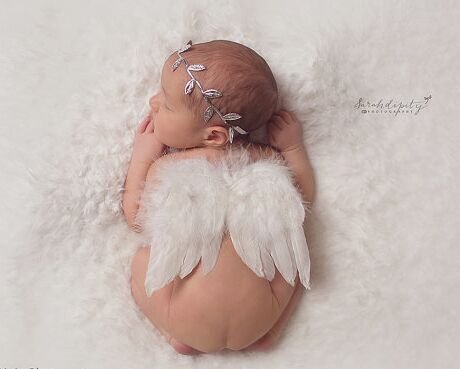 Alternative view of Newborn Angel Wing Photography Prop
