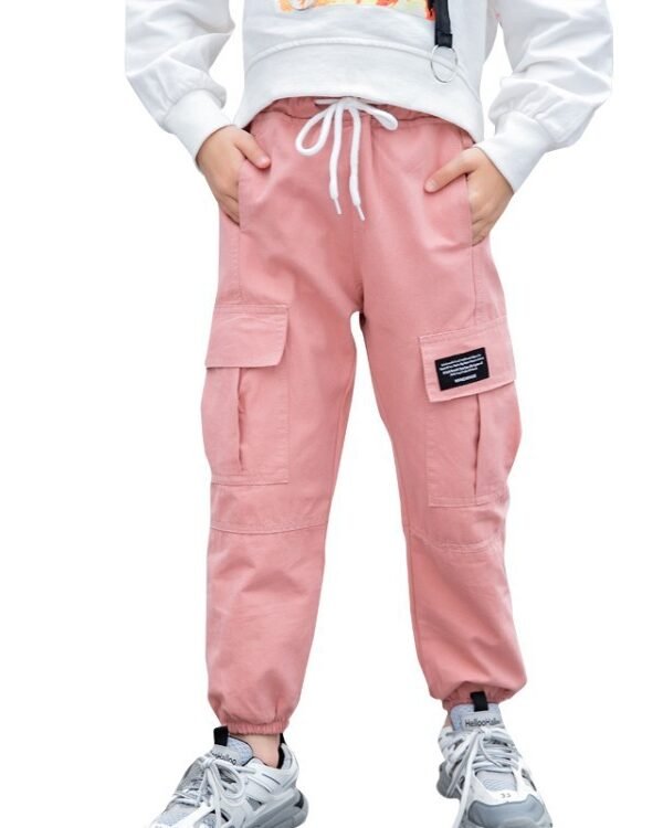 Girls Cargo Jogger Pants