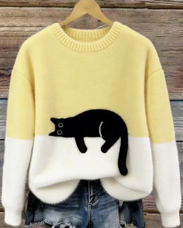 Alternative view of Graphic Knit Winter Pullover.