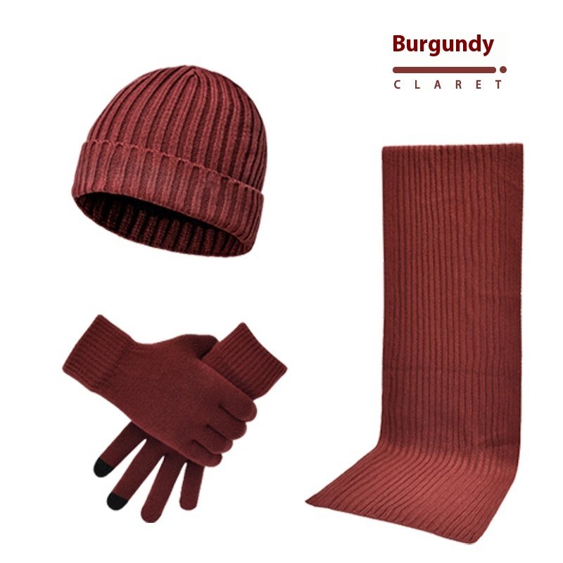 Knitted Winter Set- Hat, Scarf & Gloves - Image 4