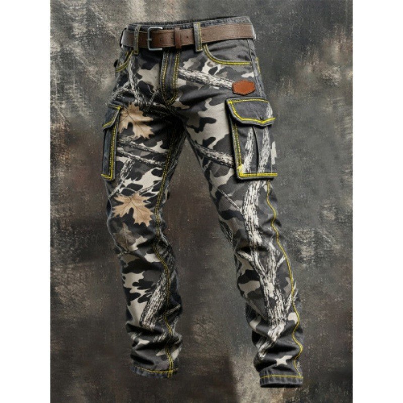 Punk Utility Camo Work Pants - Image 3