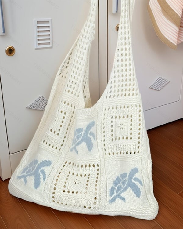 Alternative view of Hand-Knit Retro Mesh Tote