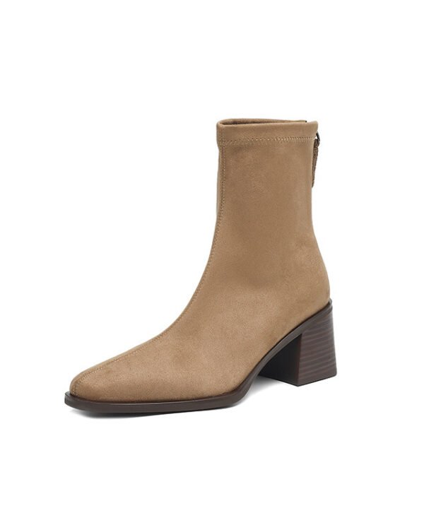Alternative view of Elegant Slim Suede Chelsea Boots