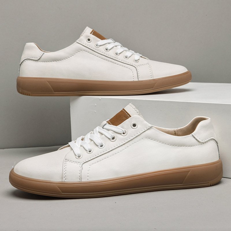 Spring Leather Lace Up Low-Top Casual Shoes | Casual - Image 8