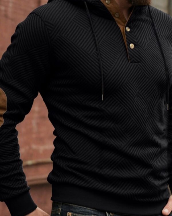 Textured Pullover Hoodie