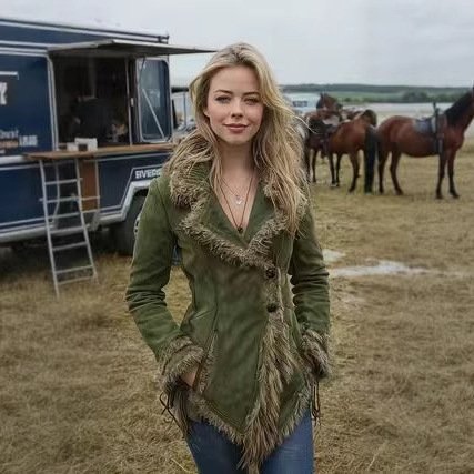 Fur Collar Suede Coat