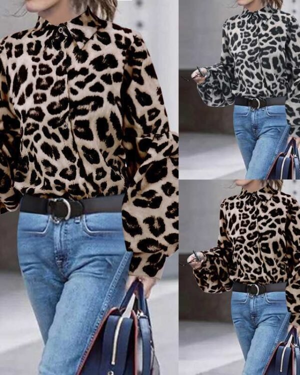 Women Sexy Leopard Print  Tops