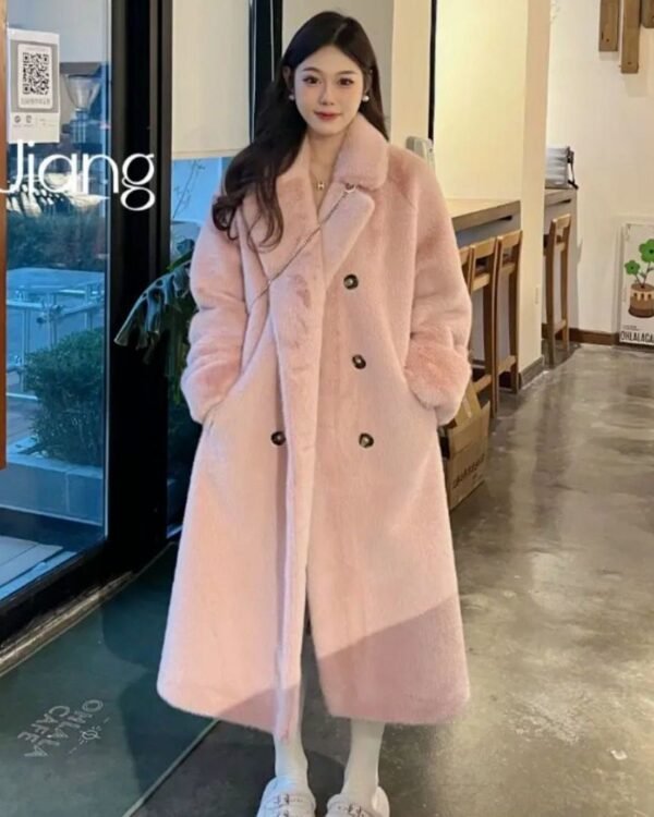 Alternative view of Soft Faux Fur Long Coat