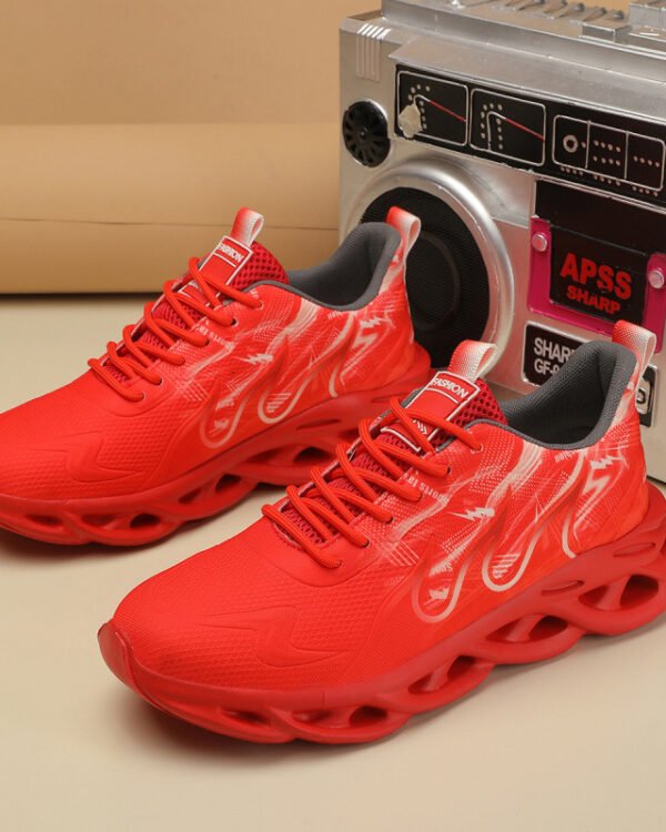 Flame Mesh Chunky Sneakers - Dark Street