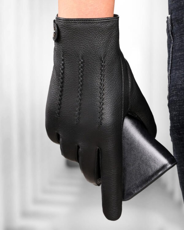Fleece-lined Leather Gloves - Winter Luxe