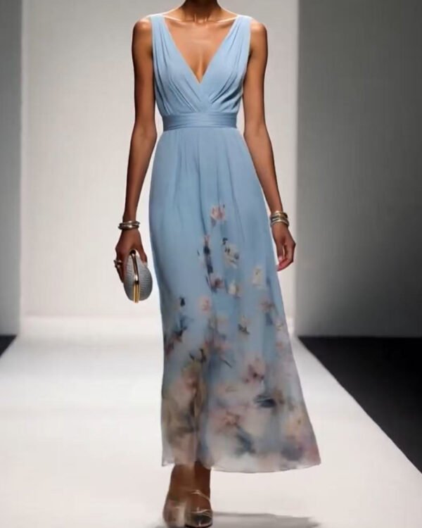 Alternative view of V-Neck Fluid Maxi Dress