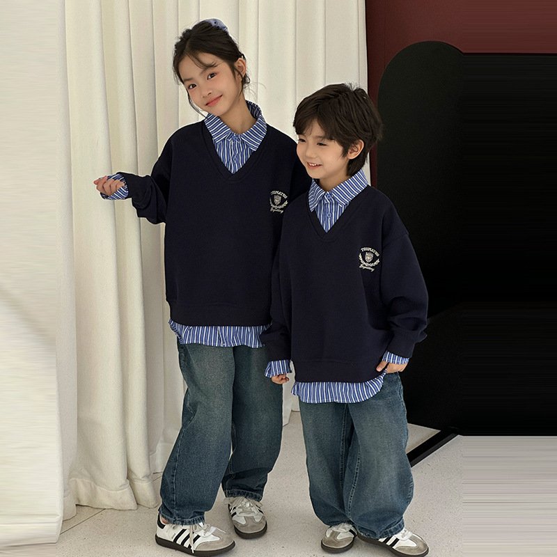Sibling Match Patchwork Knit Set - Image 2