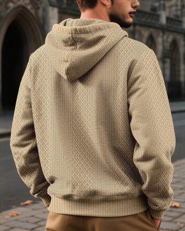 Jacquard Knit Hoodie