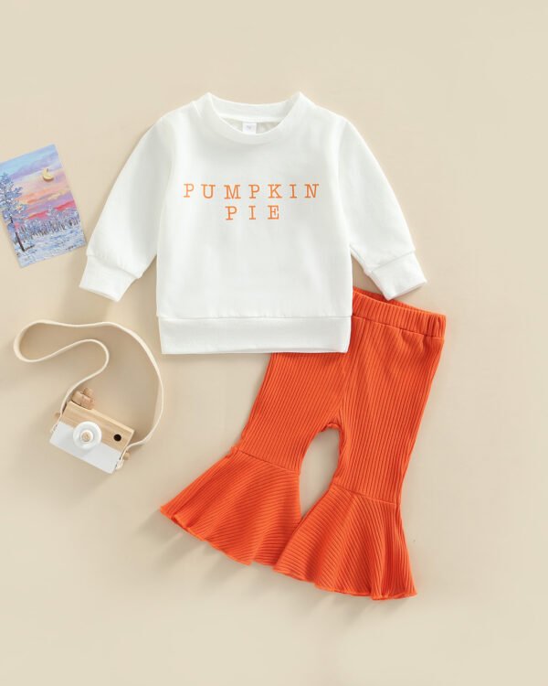 Pumpkin Pie Co-Ord Set ( Top & Bell Pants)