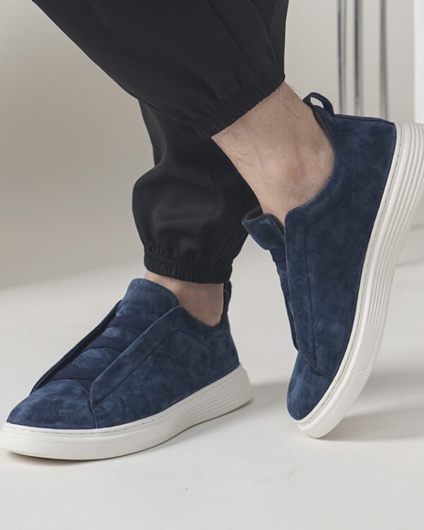 Elastic No-Tie Slip-On Casual Sneakers