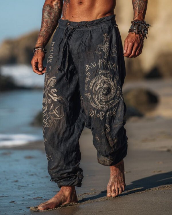 Alternative view of Loose-fitting Linen Wide-leg Pants