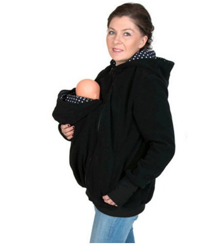 Kangaroo Carry Maternity Winter Hoodie - Image 5