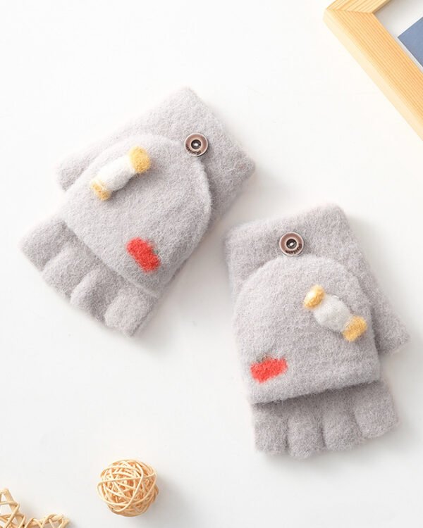 Korean Style Baby Winter Clamshell Mittens