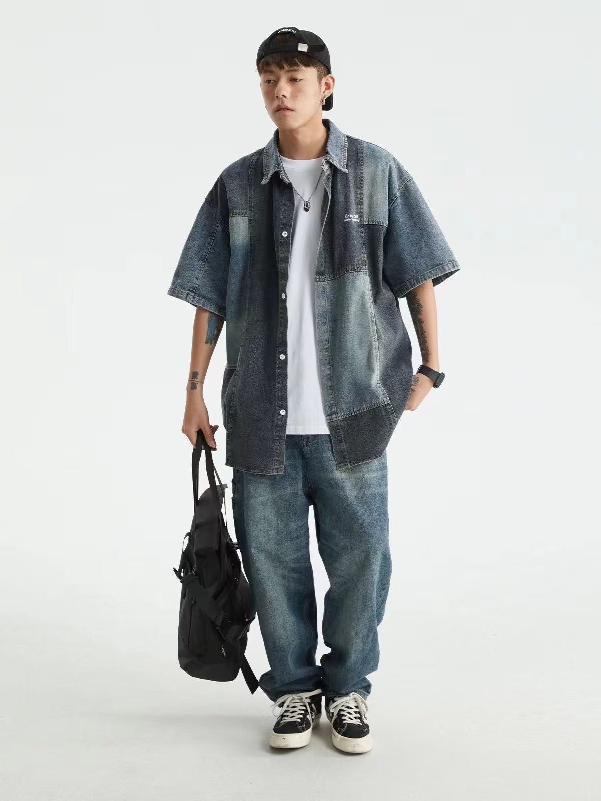 Japanese Washed Denim Shirt - Image 2