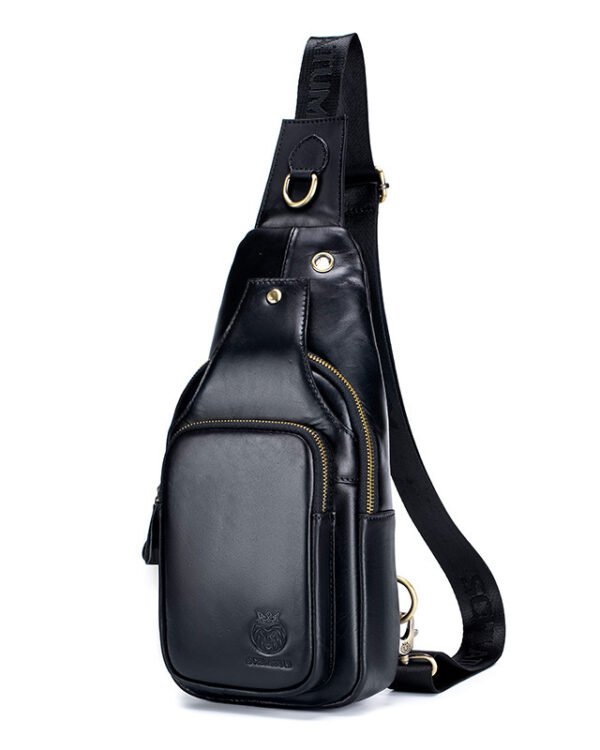 Alternative view of Classic Leather Men's Front Sling Bag