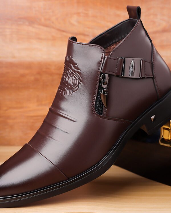 Retro Chain Detail Ankle Boots