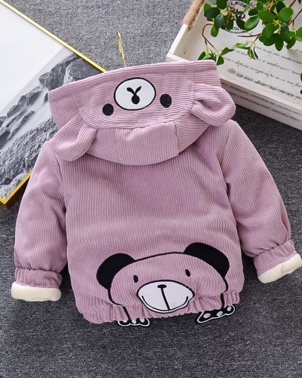 Alternative view of Baby Girl Cozy Bear Hooded Outerwear Jacket