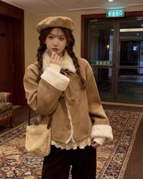 Alternative view of Soft Lambswool Short Coat