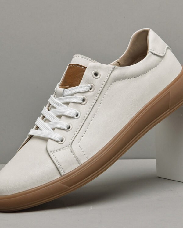 Spring Leather Lace Up Low-Top Casual Shoes | Casual