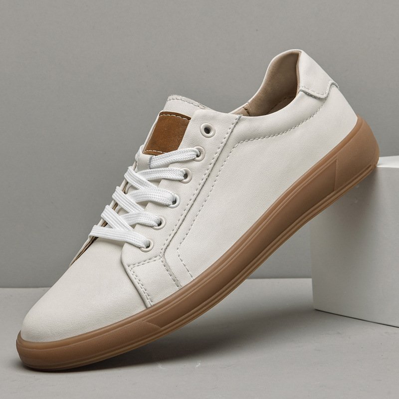 Spring Leather Lace Up Low-Top Casual Shoes | Casual