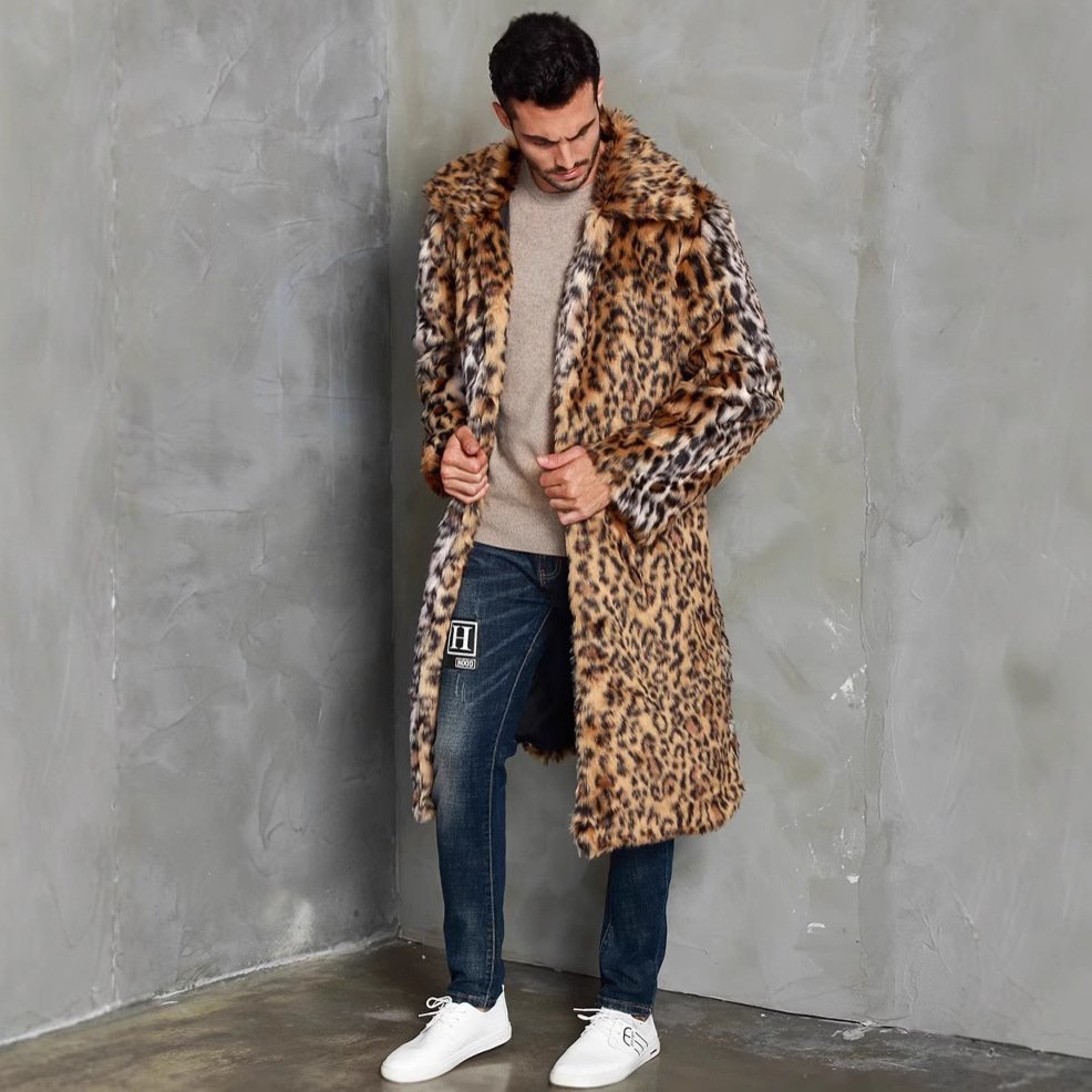 Leopard Faux Fur Coat - Image 2