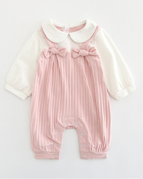 Embroidered Baby Collar jumpsuit
