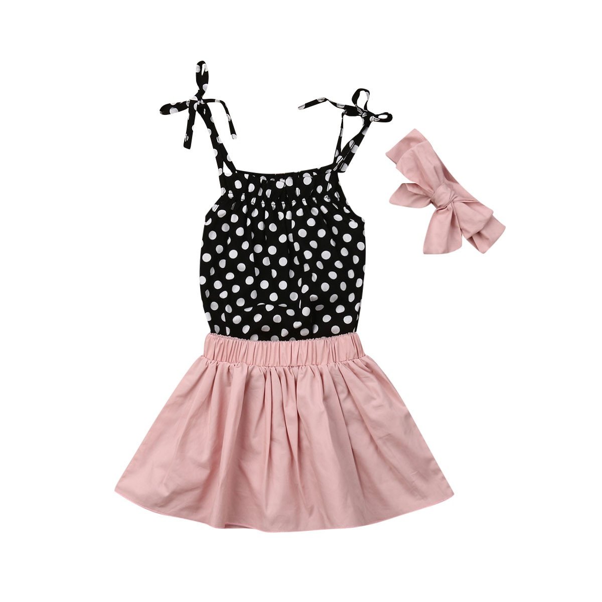 Baby Girl Polka Tutu Birthday Set - Image 3