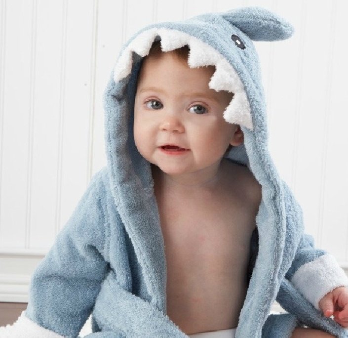 Baby Hooded Bathrobe - Winter Plush - Image 10