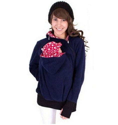 Kangaroo Carry Maternity Winter Hoodie - Image 7