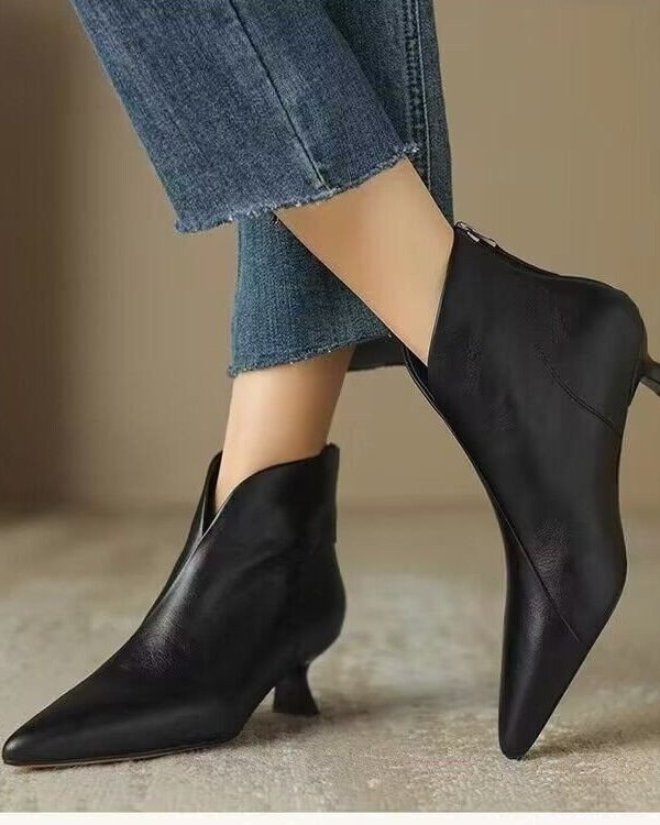 Alternative view of French Kitten-Heel Ankle Boots