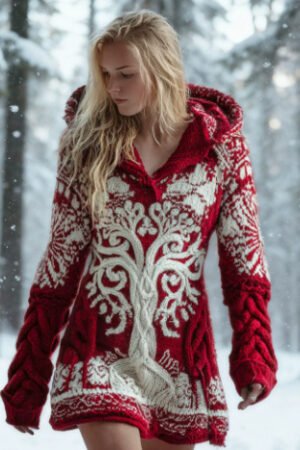 Alternative view of Womens Gradient-Print Pullover Hoodie Top