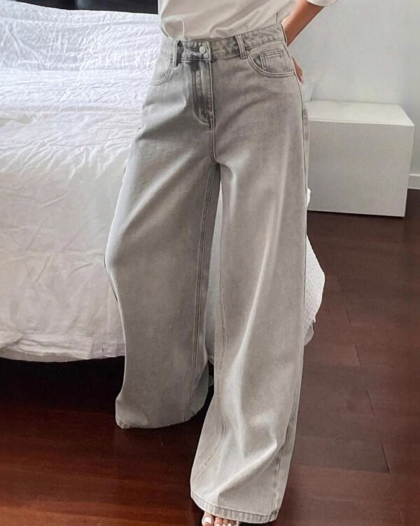 Alternative view of Relaxed Wide Leg Denim