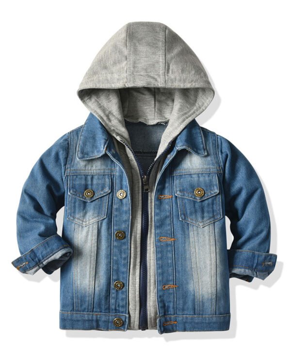Alternative view of Boys Denim Jacket With Hood