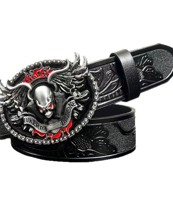 Alternative view of Skullforge Vintage Leather Belt