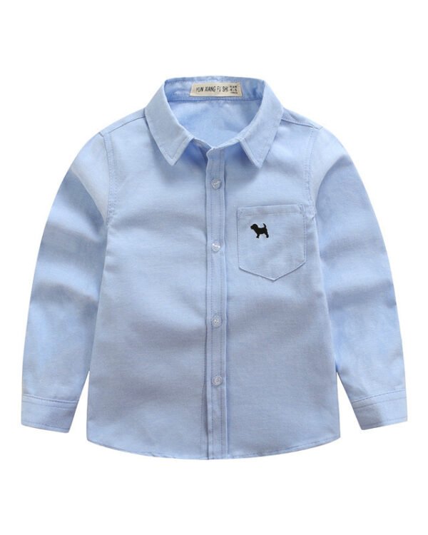 Alternative view of Classic Cotton Shirt With Mini Motif for Outerwear