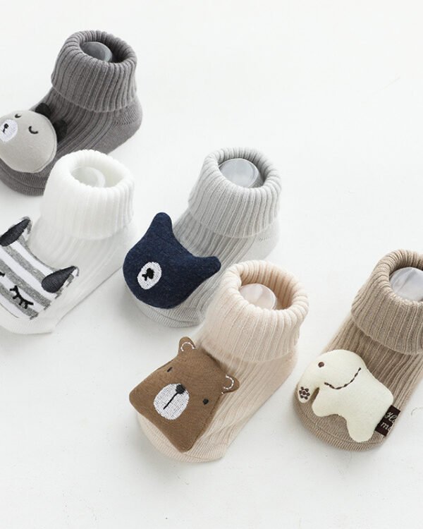 Anti-Slip Baby Floor Socks with Cute Animal Prints